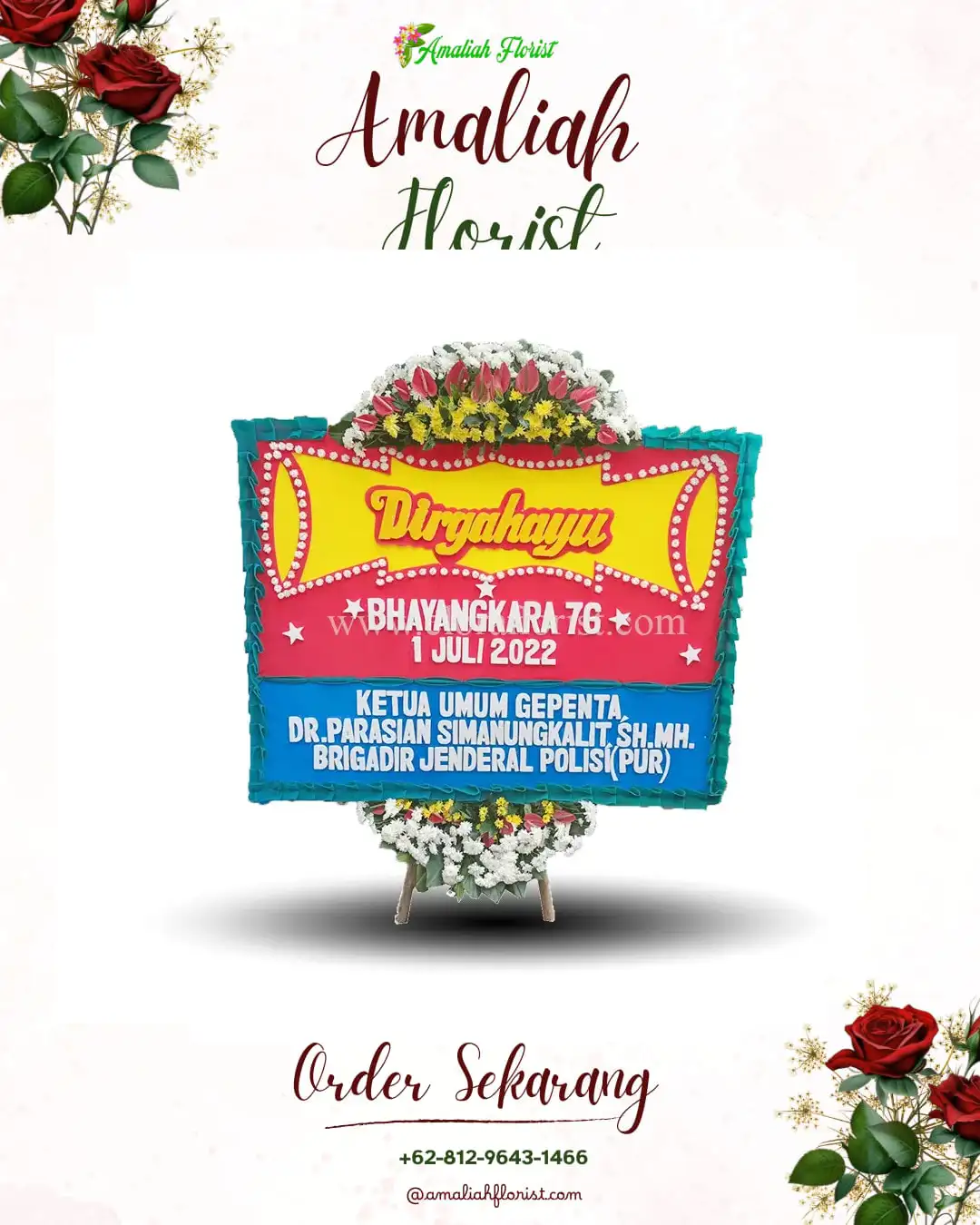 Papan Bunga HUT Ulang Tahun Kampak